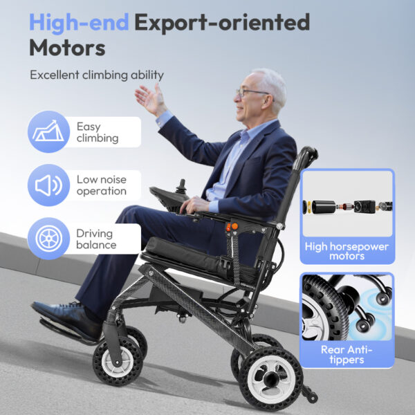 Ultra‑Light Electric Wheelchair – Premium Performance, Effortless Mobility
