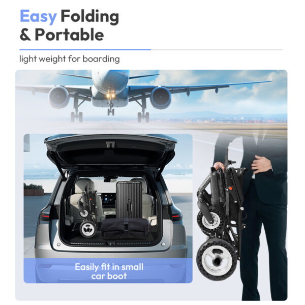 Ultra‑Light Electric Wheelchair – Premium Performance, Effortless Mobility
